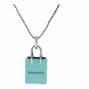 【中古】 Tiffany ＆ Co. ティファニー ショッピングバッグ SV925　ショッピングバッグチャーム ネックレス 24011328 LI