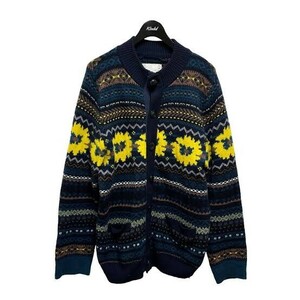 【美品】sacai（サカイ）floral knit cardigan フラワーカーディガン　サイズ2　2018AW