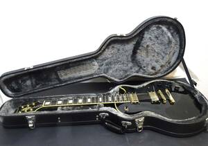 ジャンク　Epiphone Les Paul Custom　エピフォン レスポール カスタム　ハードケース付き　ギター