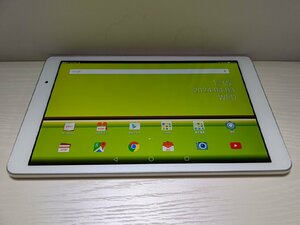 　★【39764WM】 完動品 au HWT31 HUAWEI Qua tab 02 パウダーホワイト 16GB Wi-Fi+Cellular SIMロック解除済 1円！1スタ！