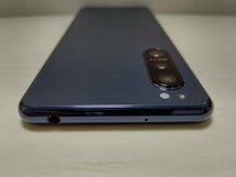 　★【39996WM】 ジャンクちょい美品 docomo SO-52A SONY Xperia 5 II ブルー SIMロック解除済 1円 ! 1スタ !_画像5