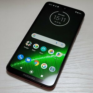  ★【40347WM】 美品 MOTOROLA moto g7 Plus (XT1965-3) ビバレッド 64GB 海外版SIMフリー 1円！1スタ！の画像1