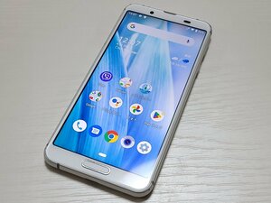 　★【40470WM】 ジャンク 楽天モバイル SH-RM12 SHARP AQUOS sense3 lite シルバーホワイト SIMロック解除済 1円 ! 1スタ !