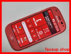 　★【39522WM】 ジャンク美品 docomo F-04J 富士通 らくらくスマートフォン4 ピンク トレー欠品 SIMロック解除済 1円 ! 1スタ !