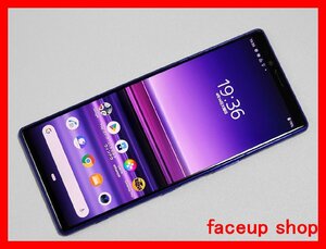 　★【40046WM】 完動品 SoftBank 802SO SONY Xperia 1 パープル SIMロック解除済 1円 ! 1スタ !