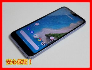 　★【38708WM】 ジャンク Y!mobile S6-KC 京セラ Android One S6 ラベンダーブルー SIMロック解除済 1円 ! 1スタ !