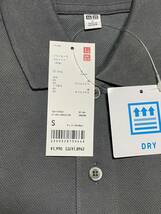 ユニクロ UNIQLO メンズ　ドライ　ポロシャツ　半袖　グレー_画像3