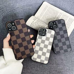 iPhone15 14 13 feeling of luxury .. cover case city pine pattern camera lens protection 