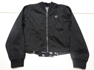 ■0408■FRED PERRY フレッドペリー ジャケット 38 黒　■