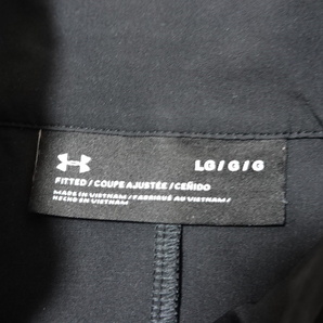 ■0420■UNDER ARMOUR（アンダーアーマー）UAサマーウーブン フルジップ ジャケット 黒 LG●の画像2