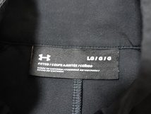 ■0420■UNDER ARMOUR（アンダーアーマー）UAサマーウーブン フルジップ ジャケット 黒 LG●_画像2