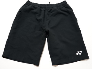 ■0426■YONEX ヨネックス ナイロンハーフパンツ テニスウェア S 黒●