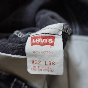 ■0426■MADE IN USA アメリカ製 リーバイス LEVIS ブラックデニム 550 W32 ●の画像3