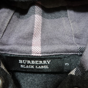 ■0426■BURBERRY BLACK LABEL バーバリーブラックレーベル フルジップパーカー 3 三陽商会 BMV72-117-06 ●の画像2