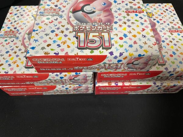 ポケモンカード　151 新品未開封　シュリンク付き　5BOX