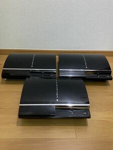 SONY PS3プレステ3 本体 3台 黒 ブラック まとめ売り CECHA00 現状 ジャンク品