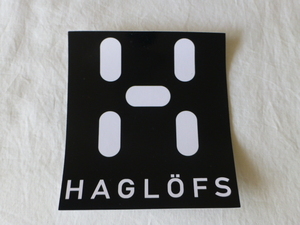 ホグロフス HAGLOFS ステッカー HAGLOFS ホグロフス ブラック ステッカー BLACKxWHITE black HAGLOFS Haglofs ホグロフス