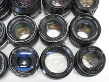 T-1408[同梱不可] 単焦点 レンズ 20点まとめ Minolta Nikon Canon ミノルタ ニコン キャノン 等 フィルムカメラ MF マニュアル ジャンク_画像4
