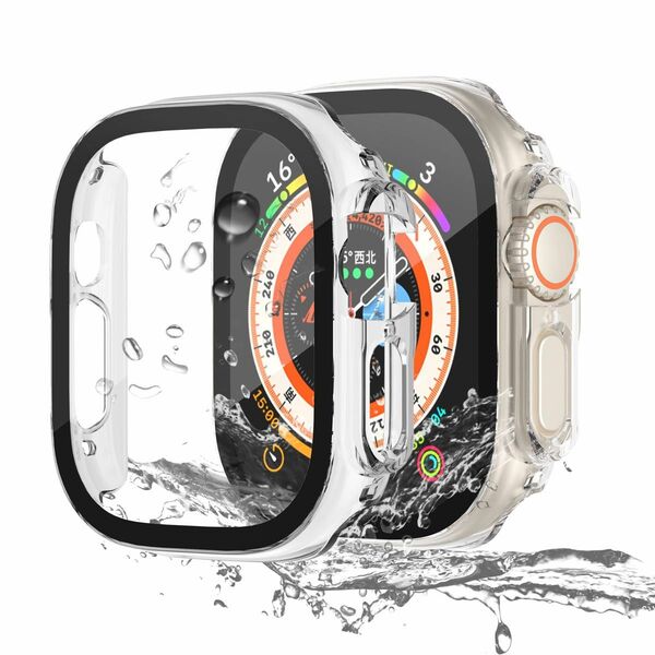 Apple Watch Ultra ケース 49mm 装着簡単　クリア