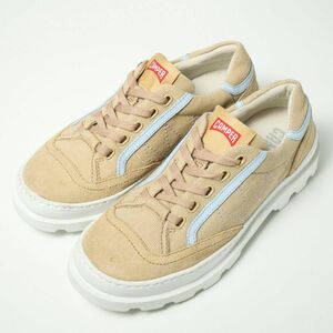 TG3154▽カンペール*CAMPER*ブルートゥス*キャンバス×ヌバックレザー*ローカット スニーカー/シューズ*36（23cm）K201209-002 ベージュ系