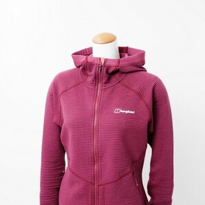 TH3492■バーグハウス/berghaus*REDONDA HOODED FL JKT AF*パーカー*ジャケット*フーディー*ピンク系*size10*22261の画像3