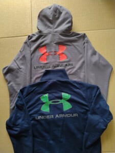 バラ売り相談可 アンダーアーマーフルジップパーカー＆アンダーアーマーフルジップトレーナー セット XL プルオーバー UNDER ARMOUR