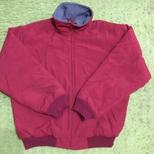 【made in USA】80's Americanclothing/J.CREW/gianttag/Windowshutjumper/size M JAPAN L/darkredbody/IDEALzipper/状態good/