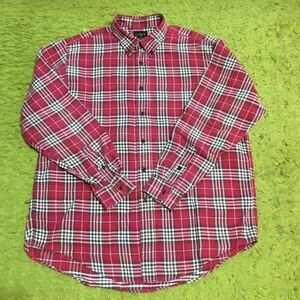 【made in USA】90's Americanclothing/J.CREW/gianttag/button-downflannelshirt/size L/状態good/