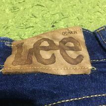 【made in USA】70's vintage/LEE302-2049/W30L36/濃紺/stretchjeans/内股single/TALON42/状態good/unisex/_画像4