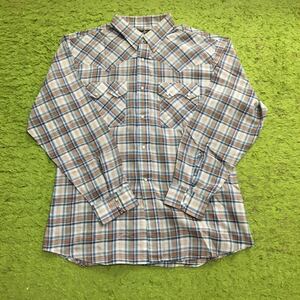 【made in USA】70's Americanclothing/Whitetab/リーバイスWesternshirt/Check/size XL /JAPAN LL/状態good/