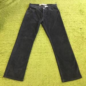 【made in Canada】00's Americanclothing/GAP/LOW-SLUNG/W33L32/corduroypants/black/