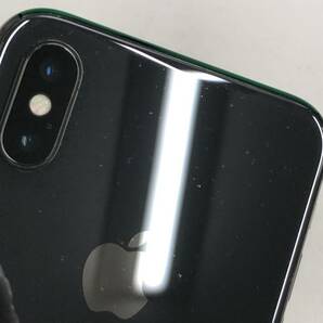 ★バッテリー新品 iPhone X 256GB SIMフリー 最大容量100% 格安SIM可 SoftBank ○ MQC12 J/A スペースグレー 中古 新古品 MT0583 6の画像8