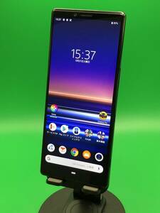 ★美品 Xperia 1 64GB SIMフリー 最大容量良好 格安SIM可 au 〇 SOV40 ブラック 中古 新古品 BLW0736 A-1