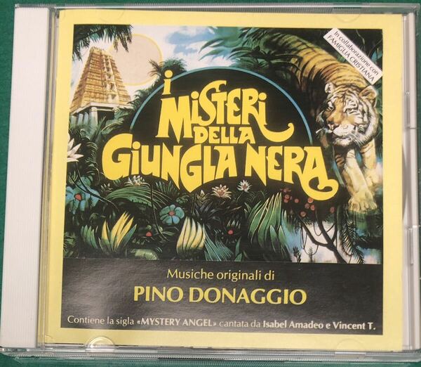 ピノ・ドナッジオ(Pino Donaggio) 映画音楽集CD「i Misteri Della Giungla Nera」 (イタリアRCAレーベル盤)