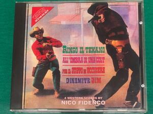 ニコ・フィデンコ（NICO FIDENCO）　４ウェスタン映画音楽集 サントラCD「テキサス群盗団（RINGO IL TEXANO）」「情無用のコルト」ほか