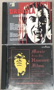 映画ドラキュラ音楽集　UK版CD２点セット MUSIC FROM THE HAMMER FILMS 「ドラキュラ」「凶人ドラキュラ」「帰って来たドラキュラ」他