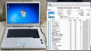 可動ジャンクFMV-NF/B50 Core2 Duo T8100/2GB/250GB/No1691