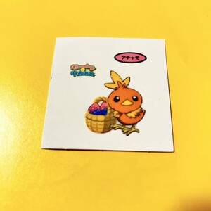 送料６３円　182弾　アチャモ　pokemon blooming ポケモンデコキャラシール　ポケモンパン　ポケモンブルーミング