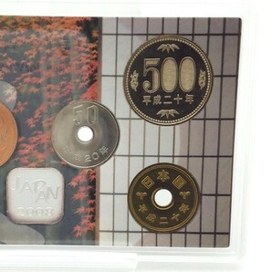 記念硬貨【 2008 Japan Coin Set 】額面666円 2008年 純銀製年銘板 記念貨幣 造幣局 コレクション MNの画像9