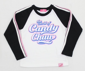 最終OFF【Candy chuu】キャンデイチュウ/115-125/Tシャツ/BK