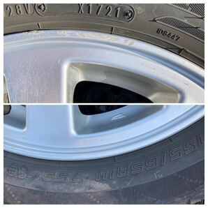 DAIHATSU純正 155/65R14 4.5J +45 PCD100 アルミホイール4本セットの画像10