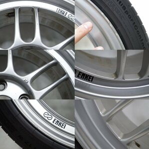 F-439(送料無料/代引きOK)中古 195/45R17 17ｘ7.5J 5H/114.3 ENKEI Racing RPF1 エンケイ レーシング 社外アルミ 軽量 夏タイヤの画像7