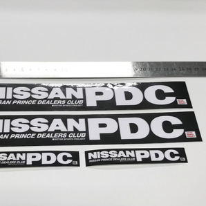 【送料無料】日産 PDCステッカー黒(25cm)おまけ付(NISSAN R30 R31スカイライン 旧車 絶版車)の画像1