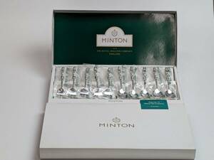ミントン MINTON ハドンホール HH004S グリーン ティースプーン ケーキフォーク セット 