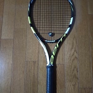 【1円出品】テニスラケット バボラ AERO PRO DRIVE Babolat 硬式テニスラケット アエロプロドライブ ガット・グリップ張替え済み 送料無料の画像2