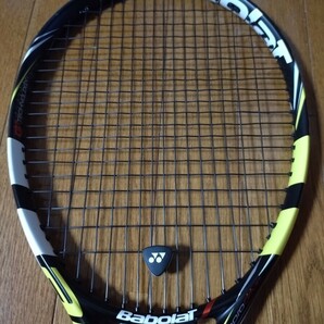 【1円出品】テニスラケット バボラ AERO PRO DRIVE Babolat 硬式テニスラケット アエロプロドライブ ガット・グリップ張替え済み 送料無料の画像6