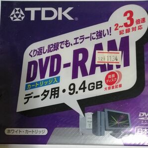 DVD RAM カートリッジ　9.4ギガ　ＴＤＫ
