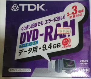 DVD RAM カートリッジ　9.4ギガ　ＴＤＫ