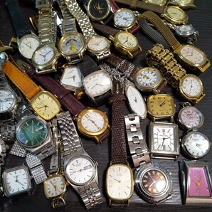腕時計まとめ SEIKO CITIZEN ALBA TIMEX TECHNOS ELGIN renoma ANNE KLEIN MARC JACOBS などレディース腕時計合計170個 ジャンクの画像2