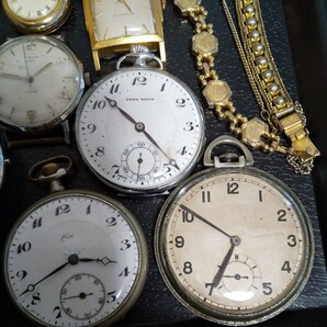 年代物 腕時計まとめて SEIKO CITIZEN TIMEXなど 手巻き 自動巻きクォーツ メンズ レディース腕時計 懐中時計含む合計27個 ジャンクの画像2